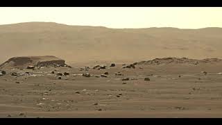NASA Mars Perseverance rover - rocky and mountainous landscape