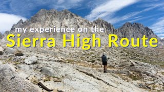 Trail Boy Meets High Route - My Experience on the SHR