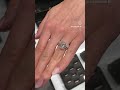 antique hybrid diamond ring paired w a wedding band