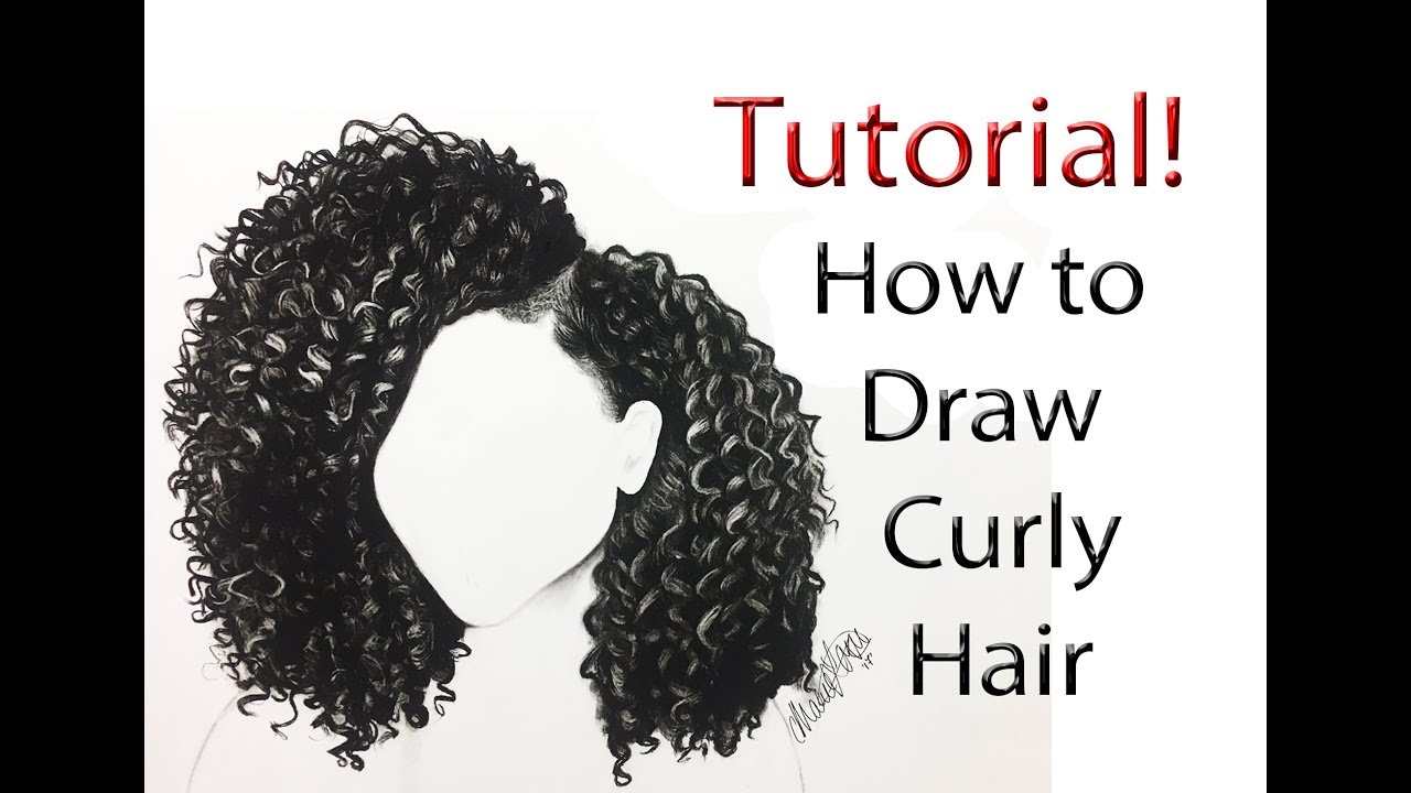 Curly Afro Hair Drawing