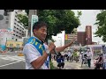 ツイキャス 西成区役所前街頭演説 安田あすかさんiphoneからキャス配信中 たつみコータロー ツイキャス 2022.06.06