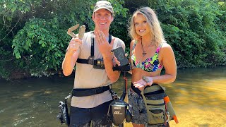 We Found 4 Wedding Rings, 3 Zippo Lighters and iPhone while Metal Detecting River