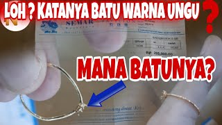 UNBOXING CINCIN 0,50 GRAM BATU UNGU‼ DIJAMIN KEREN‼#NengNadya