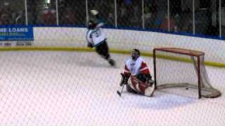 David Welch pulls a Jaromir Jagr or Marek Malik  in the League Championships shootout !!!.wmv