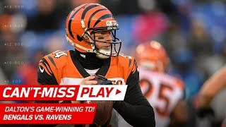 Andy Dalton Hits Tyler Boyd for the Game-Winning TD! | Can't-Miss Play | NFL Wk