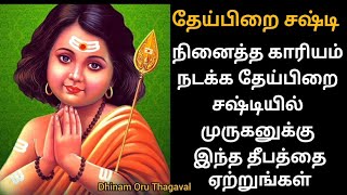 தை தேய்பிறை சஷ்டி! வேண்டுதல் நடக்க! தொட்டதெல்லாம் வெற்றி கிடைக்க முருகனுக்கு இந்த தீபம் ஏற்றுங்கள்!