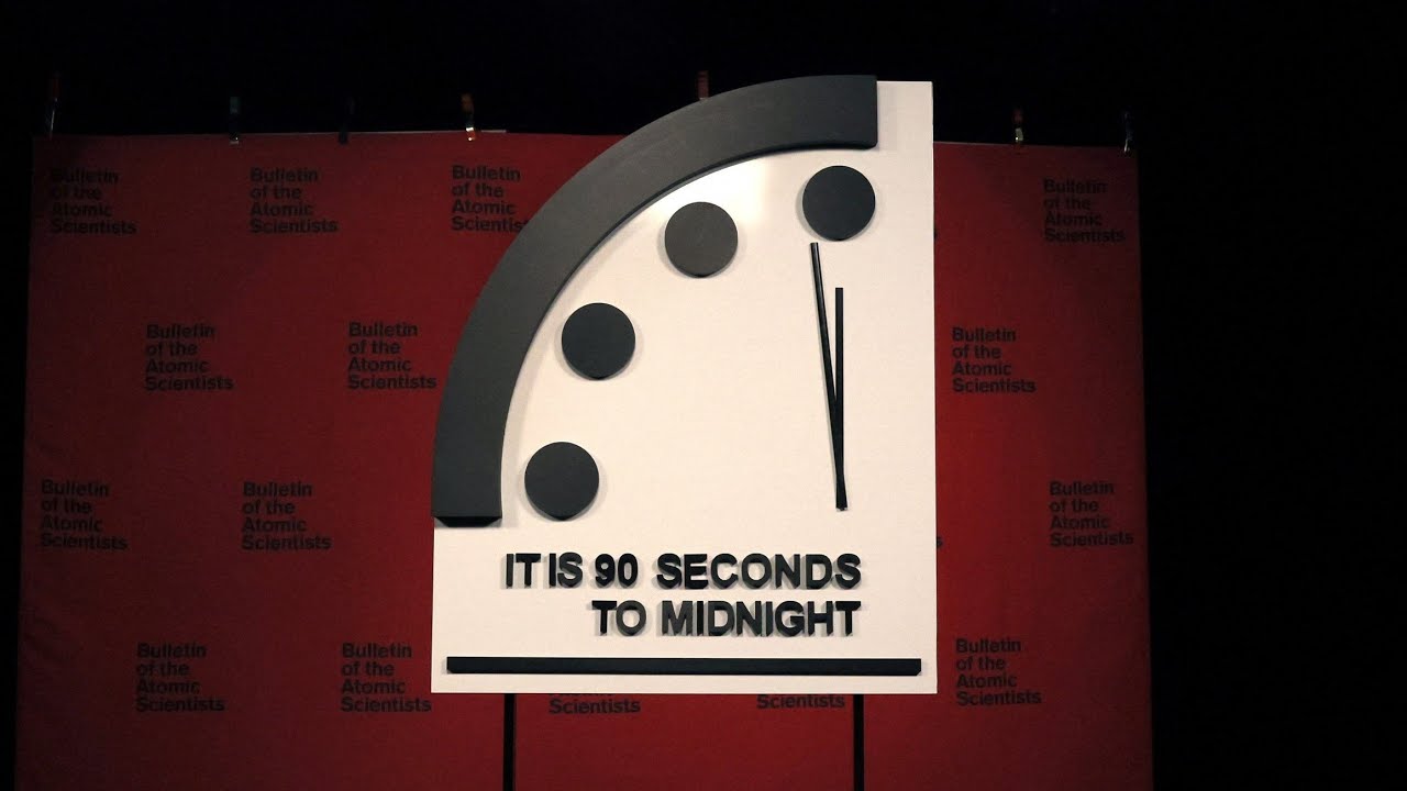 'Doomsday Clock' Closer To Midnight, Humanity's Demise - YouTube