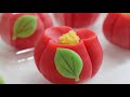 art of making handmade japanese flower cake korean street food