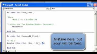 Video 24: VB 6 Programming, Random Number, And DoEvents