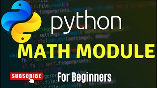 Python Math Module | Import Math Module In Python | For Beginners | Web Development Lecture - 24
