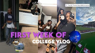 hbcu weekly vlog | life as a college freshman: first week of classes, parties, campus events | pvamu