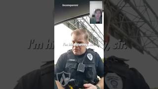 Cop Loses It When He Finds Attorney Is Present At Traffic Stop 😂 full vid: Attorney Shield