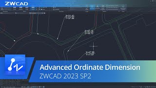 ZWCAD 2023 (SP2) New Feature - Advanced Ordinate Dimension