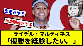 【お前 希望だったな】ライデル・マルティネス「優勝を経験したい。」【プロ野球反応集】【2chスレ】【なんG】