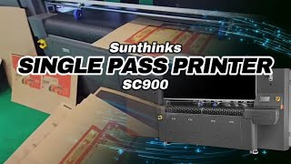 SC900 Large Size Single Pass Digital Carton Printer For Corrugated Cardboard Printing