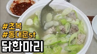 닭한마리 만들기 / 초복맞이 삼계탕 대신 닭한마리 \u0026 백종원 백숙 양념장 Chicken soup / 간단요리 / 자취요리 / 초복 중복 말복