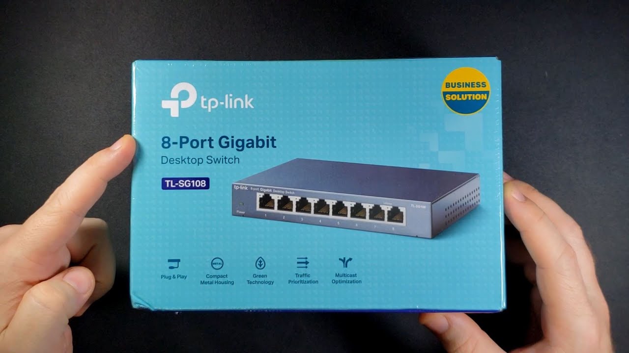 Tp-link 8 Port Gigabit Desktop Network Switch Unboxing - YouTube