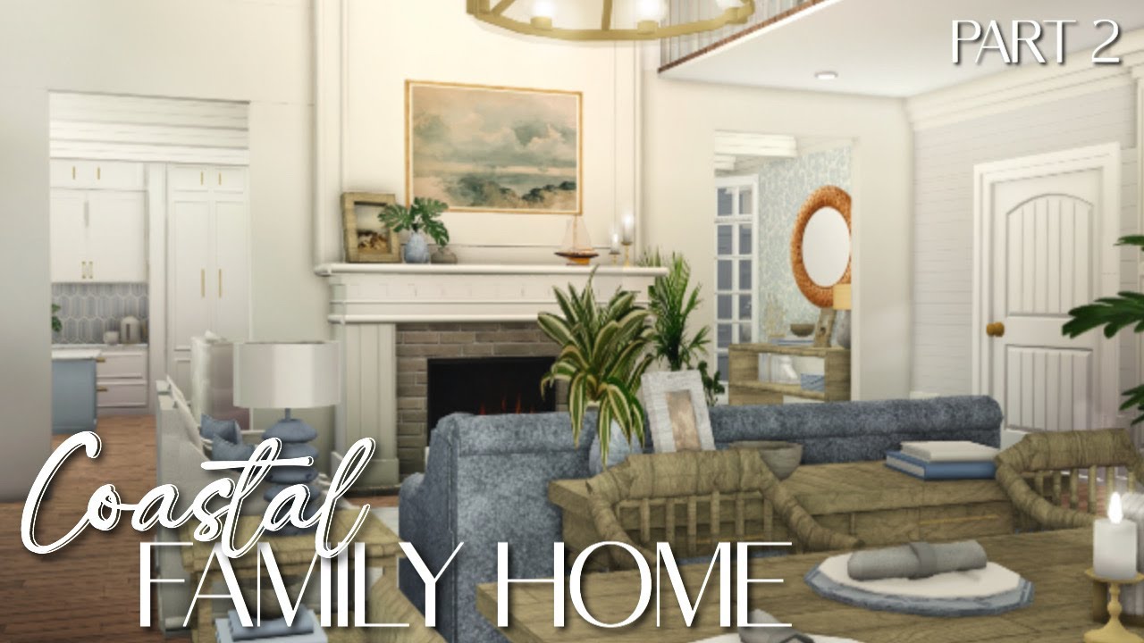 Bloxburg Coastal Family Home Part 2 Youtube
