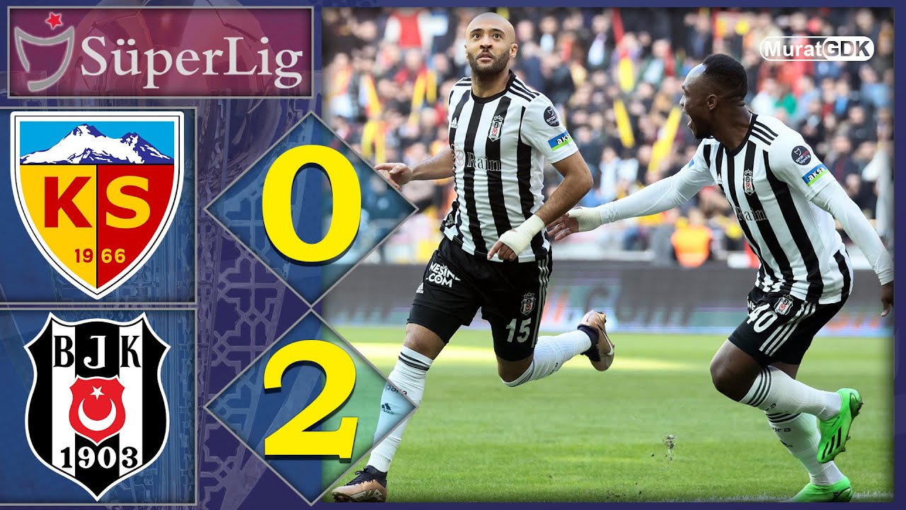 KAYSERİSPOR 0-2 BEŞİKTAŞ / BEŞİKTAŞ SERİYE BAĞLADI / SÜPER LİG 20 ...