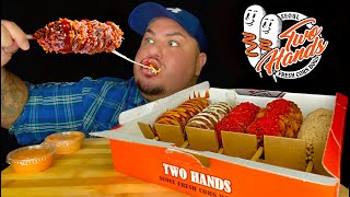 5 DIFFERENT KOREAN CORN DOGS FROM TWO HANDS