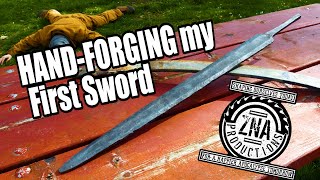 Forging my First Sword Ever (Sword Build Ep.1)