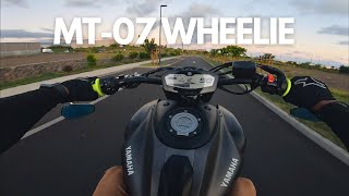 WHEELIE SESH MT-07 | POV VIEW 🔥