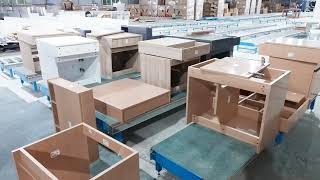 All-aluminum furniture scale production line