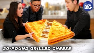 I Made A Giant 20-Pound Grilled Cheese For HellthyJunkFood • Tasty