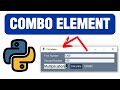 Combo Element With Python PySimpleGUI - Tutorial 6