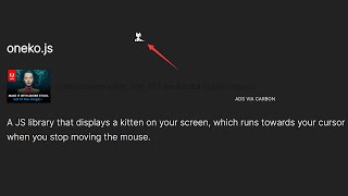 Cat Follow Cursor Effect In JavaScript