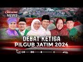 LIVE - Debat Ketiga Pilgub Jawa Timur 2024: Luluk-Lukmanul, Khofifah-Emil, Risma-Gus Hans