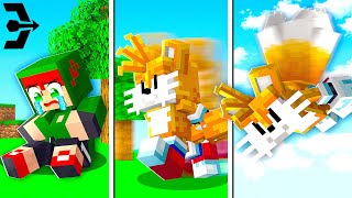 SOBREVIVENDO COMO TAILS POR 1 DIA NO MINECRAFT!! (Sonic)