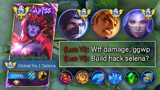 SELENA ITEM HACK 2024 (BEST BUILD)! TOP GLOBAL SELENA vs META HEROES 😤 | Mobile Legends | MLBB