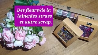 Des fleurs/ de la laine/ du washi/ des strass et autres scrap....