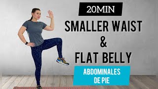 FLAT STOMACH FAST / Belly Fat Burn/ 20 min Standing Workout / No Jumping / No Squats / No Lunges