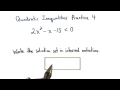 Quadratic Inequalities Practice 4 - Visualizing Algebra