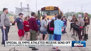 Special Olympics athletes from St. Joseph County get sendoff, police escort to Indiana Summer Gam...