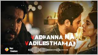Vasthunna Vachesthunna WhatsApp Status Lyrical 📽video 🎶song from #V Movie#