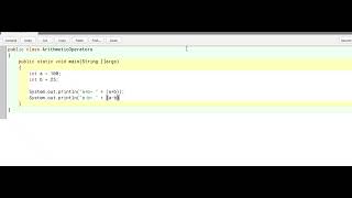 BlueJ - Java lesson 3 Arithmetic operators