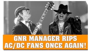 Guns N' Roses Manager Rips AC/DC Fans Once Again For Hating on Axl Rose