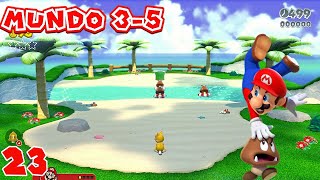 Super Mario 3D World  | Mundo 3-5 La cala de las tuberías - ESTRELLAS Y SELLO Walkthrough