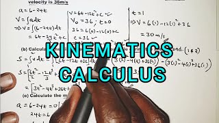 Application of calculus to kinematics / acceleration,velocity, displacement