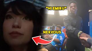 Emiru gets Nervous meeting Ishowspeed