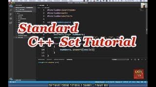 C++ Standard Set Tutorial (std::set) | Software Coding Tutorials Channel