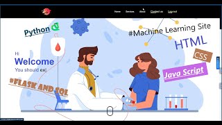 DocEYE📱&💻Machine Learning web site project using HTML,CSS, JS, Python, Flask, SQL with source code 🎥
