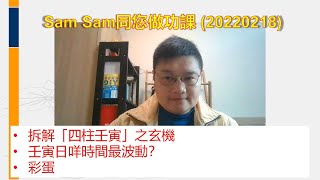 拆解「四柱壬寅」之玄機|壬寅日咩時間最波動？|彩蛋| #SamSam同您做功課 (20220218)