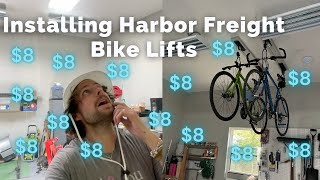 Installing $8 Harbor Freight Bike Lifts