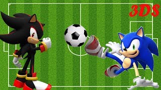 Mario and sonic at the rio 2016 olympic games 3DS #Football -Team Shadow vs Team Sonic