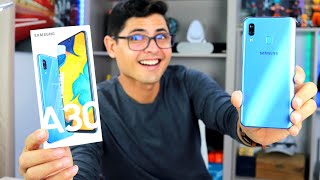 Samsung Galaxy A30 - lindo realmente ELE É! Unboxing e Impressões