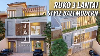 Visualisasi Desain RUKO Mewah 3 Lantai  diatas lahan 250m2 by Studio JAJ